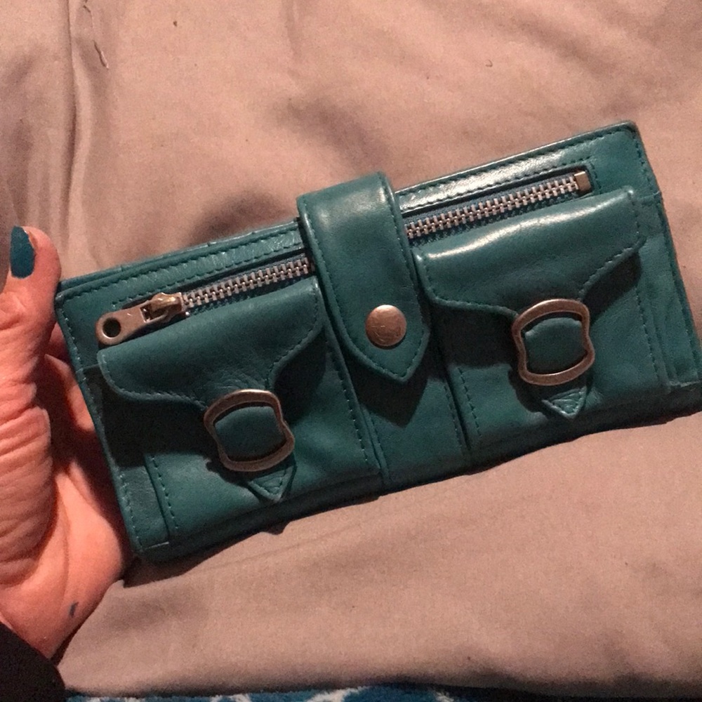 Adorable Teal/Turquoise Armani Exchange wallet